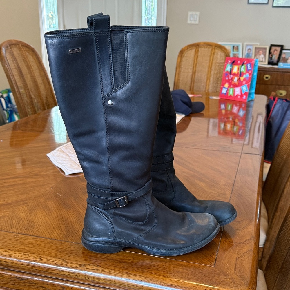 Merrell Captiva Black Leather Riding Boots